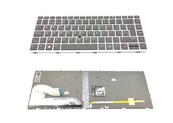 Teclado Hp elitebook 840 G5, 840 G6 marco Plata con pointstick y retroiluminación