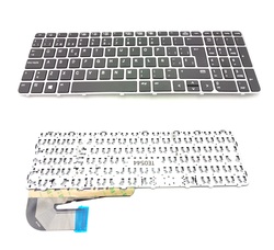 Teclado Hp Probook 850 G3 negro con marco plateado