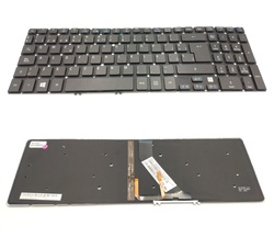 Teclado Acer Aspire M5-581T, M5-581G negro sin marco versión retroiluminada