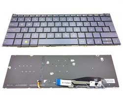 Teclado Asus ux390 azul sin marco, retroiluminado