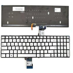 Teclado Asus Zenbook UX501 plateado con backlight