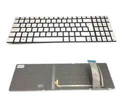 Teclado Asus N551 Plateado sin marco, backlight