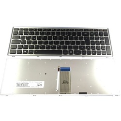 Teclado Lenovo ideapad U510 negro con marco plata