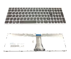Teclado Lenovo ideapad G50-70 negro con marco plata