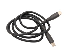 Cable USB tipo C PD 1m 65W silicona Negro