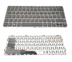 Teclado Hp Elitebook 820 G3 negro con marco plata